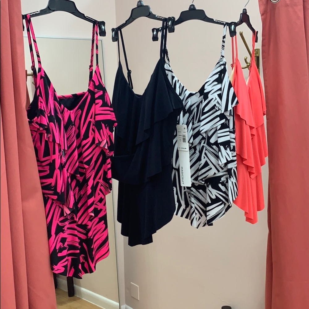 Magic suit tankini top in pink